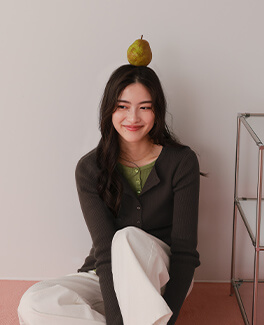 メニー釦リブニットカーディガン 春夏 トップス