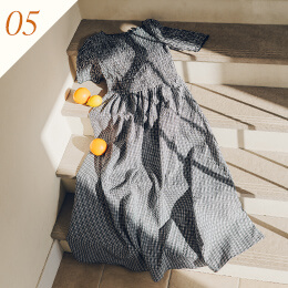 赤埴奈津子　ティティベイト コラボ シャーリングハーフスリーブワンピース