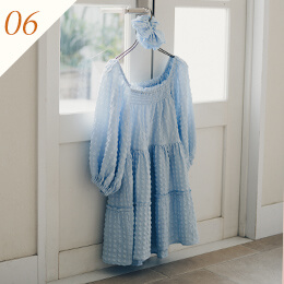 赤埴奈津子　ティティベイト コラボ スクエアチュニックトップスシュシュセット