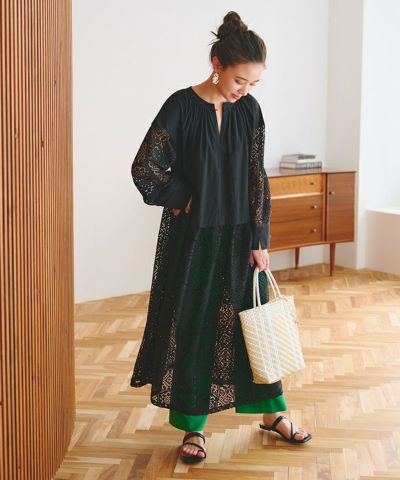 venit コットンレースワンピース venit コットンレースワンピース