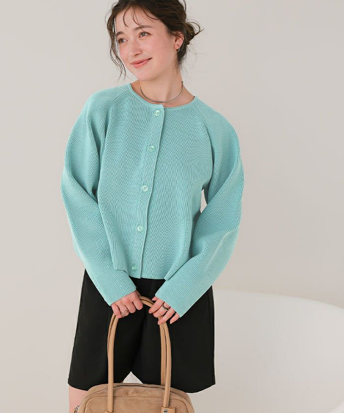 ペプラムデザインニットカーディガン | titivate