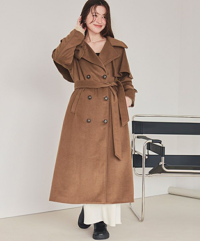 フレアケープデザインコート | titivate