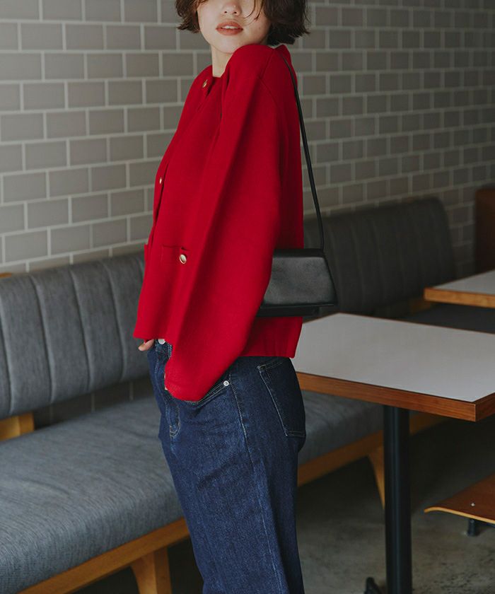 ハイウエストストレートデニムパンツ | titivate