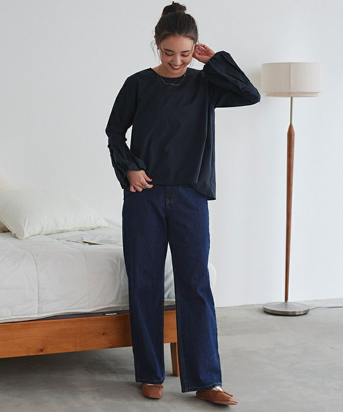 袖口バルーンデザインブラウス【メール便可／100】 | titivate