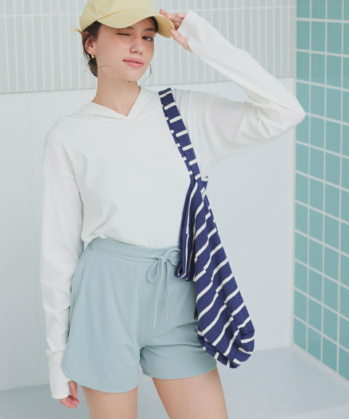 フード付トップスラッシュガードセットアップ【SEADRESS