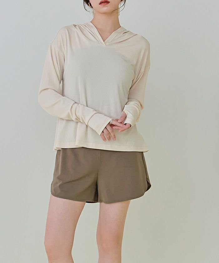 フード付トップスラッシュガードセットアップ【SEADRESS シードレス