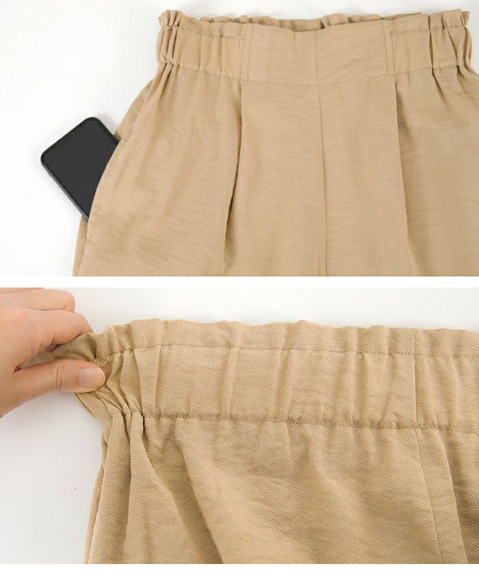 タック入りリラックスワイドパンツ【メール便可／100】 | titivate