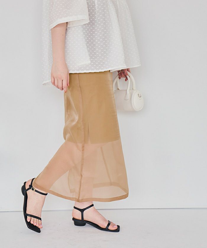 ★user_c26512c8ページ★ オーガンジーIラインシアースカート【メール便可／80】 | titivate