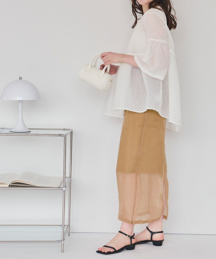 オーガンジーIラインシアースカート【メール便可／80】 | titivate