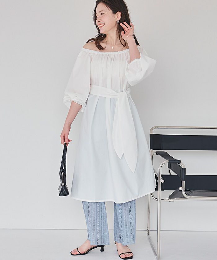 vivienne★2wayチュニック バントロア vingtrois レディーストップス 2wayシャツチュニック
