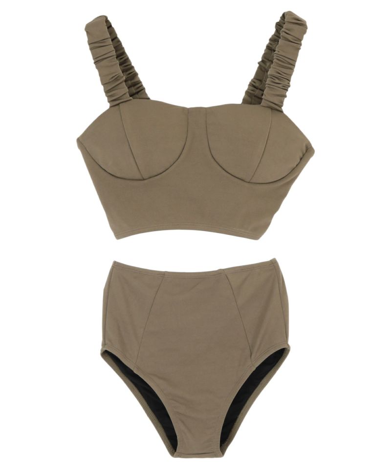 ショルダーギャザービスチェビキニ/水着 | titivate