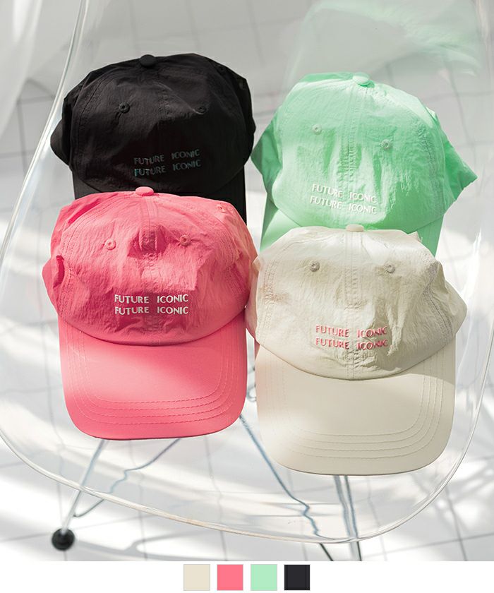 メゾンドドルチェ　撥水キャップ　ホワイト point cap/white | maison de Dolce.