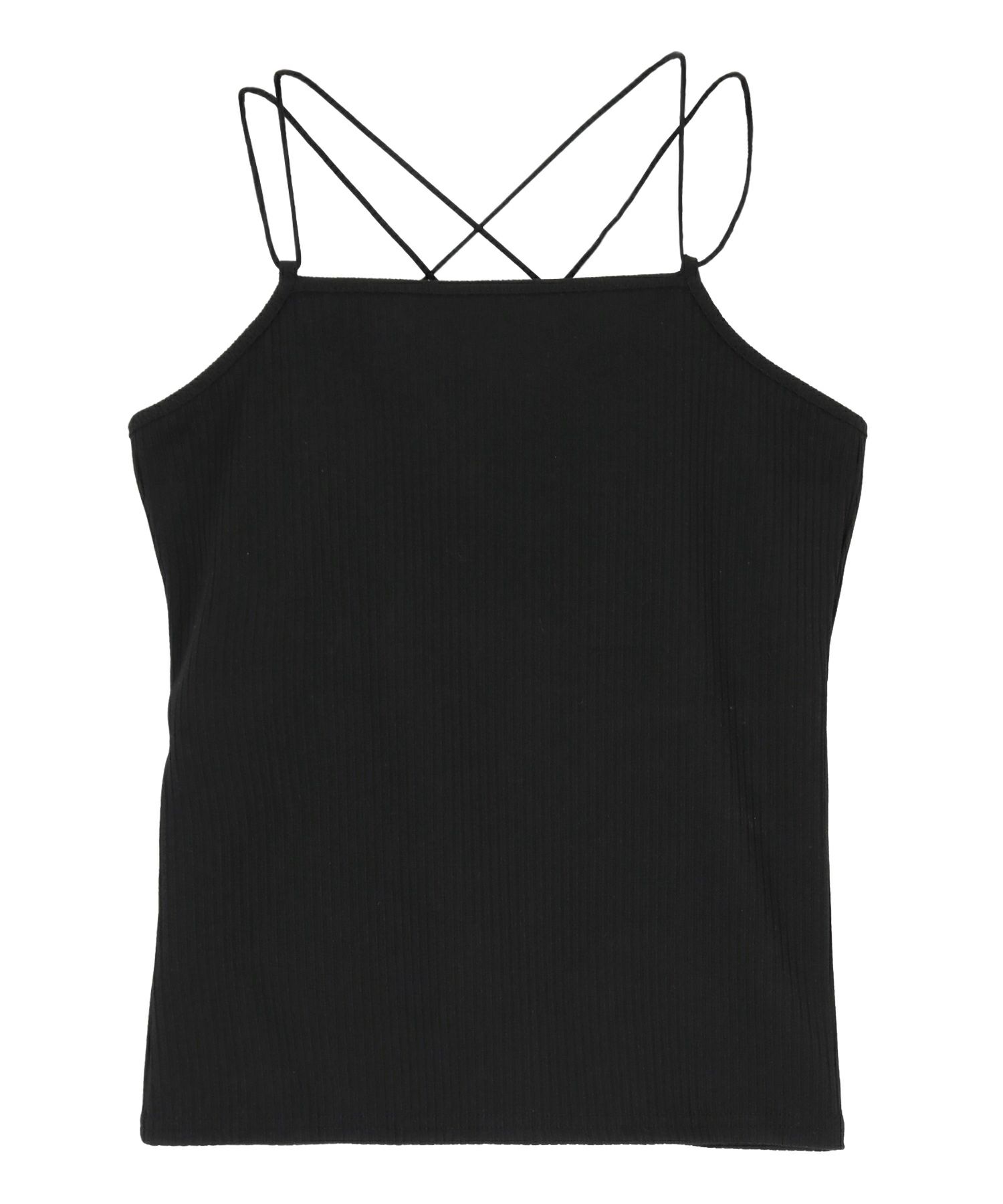 カップ付きバッククロスキャミソール【メール便可／100】 | titivate