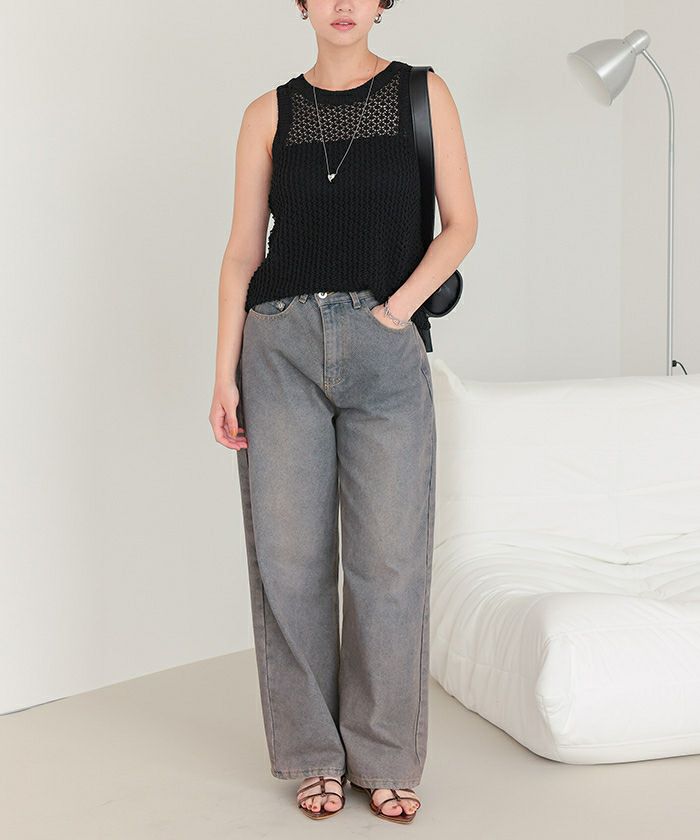 ループヤーンノースリーブトップス【メール便可／100】 | titivate