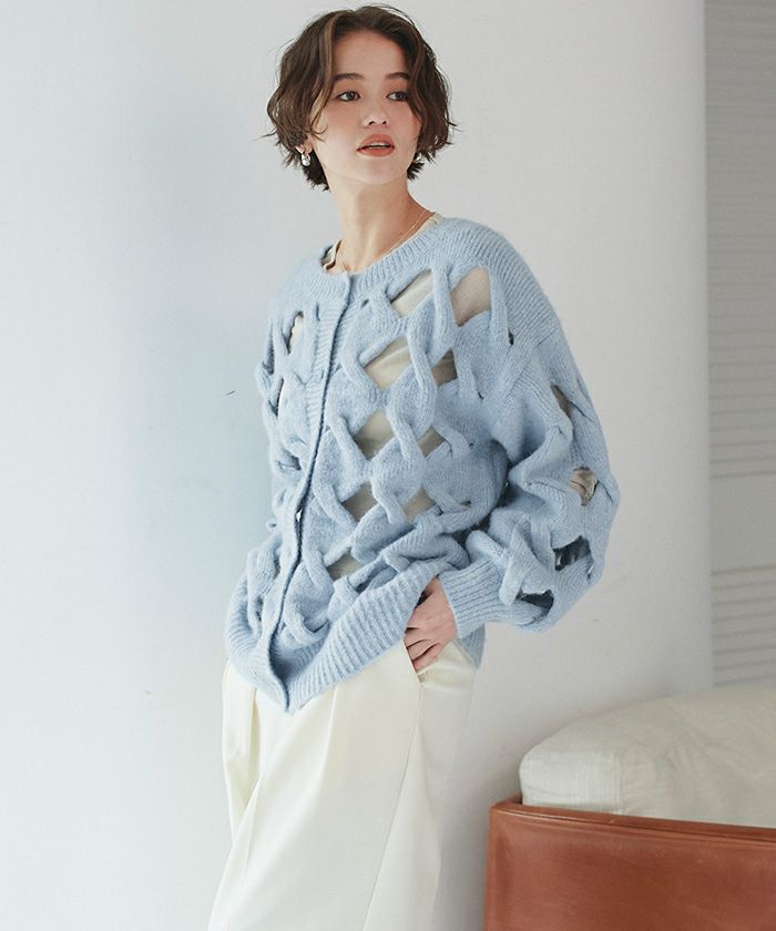 the Apartment & STABRIDGE ニット 2way おまけ付き 前後2wayスラッシュケーブルニット | titivate