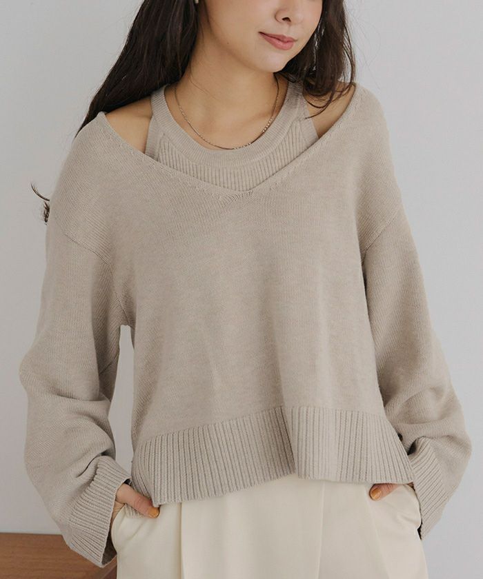 レイヤードニット | titivate