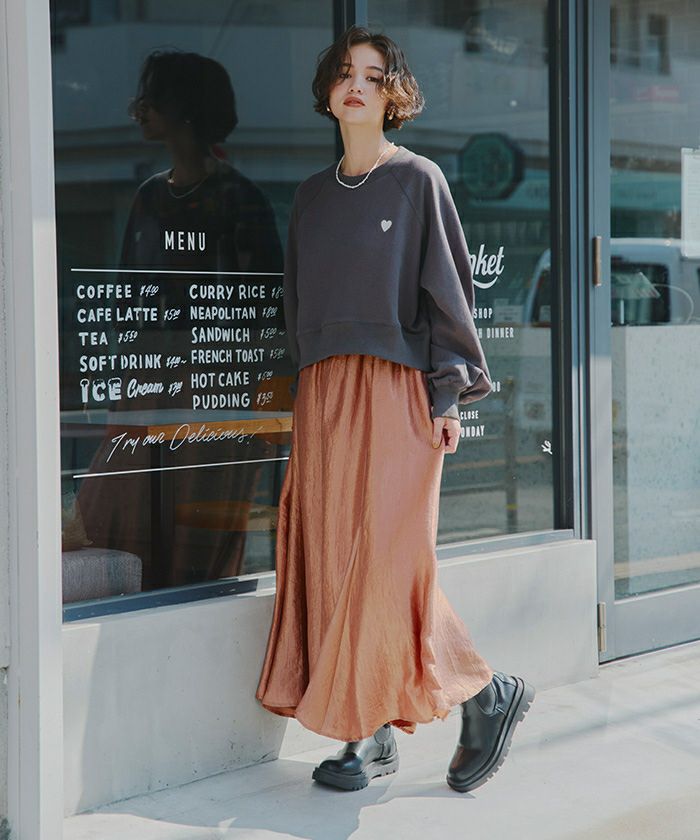 シャイニーフレアスカート | titivate