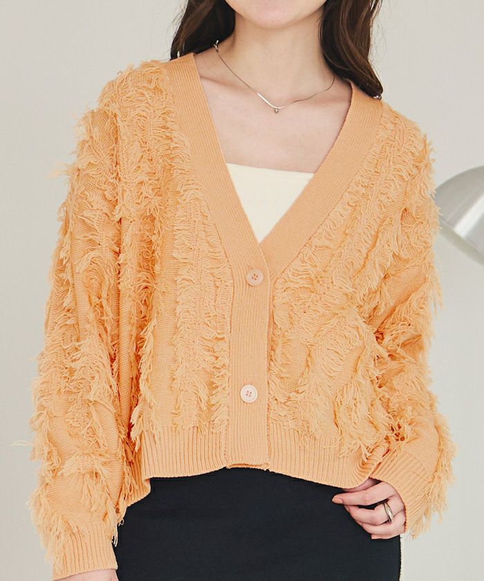 フリンジニットカーディガン | titivate フリンジニットカーディガン | titivate