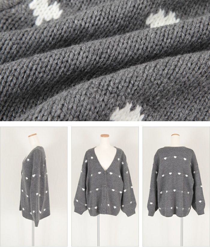 ハートニットカーディガン | titivate