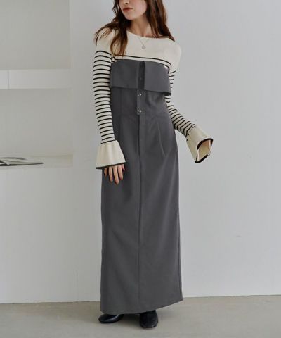 キャミソール/ベアトップ2wayワンピース | titivate