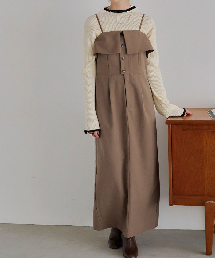 キャミソール/ベアトップ2wayワンピース | titivate