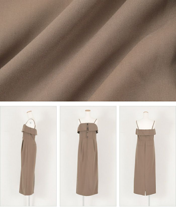 キャミソール/ベアトップ2wayワンピース | titivate