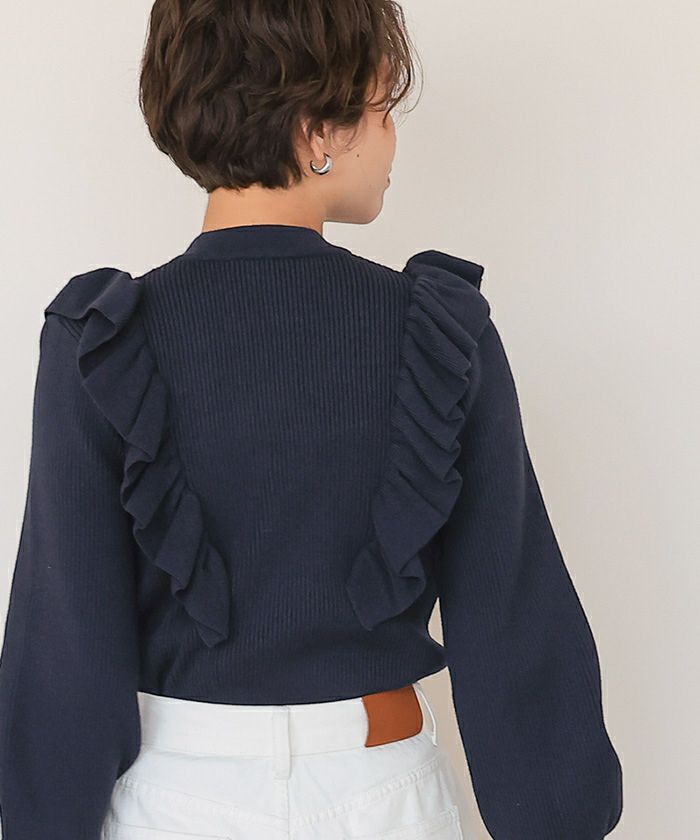 デザインフリルニット | titivate