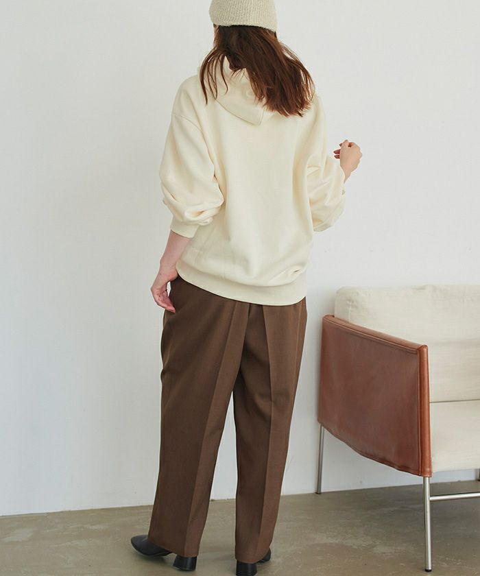 刺繍ロゴフード付スウェット | titivate