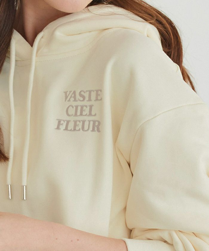 刺繍ロゴフード付スウェット | titivate