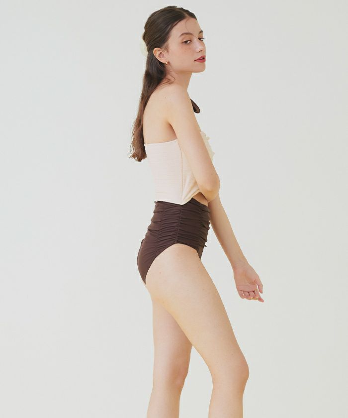 ワンショルダーカットアウトワンピース/水着【SEADRESS シードレス