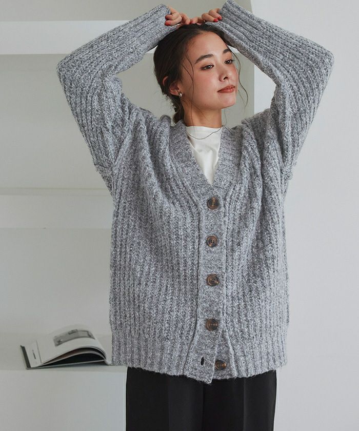 【RITTO /リット】別注 ミックスニット カーディガン RITTO /リット】別注 ミックスニット カーディガン Ritto(リット