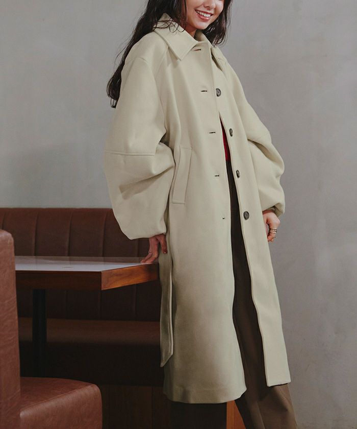 ランタンスリーブロングコート | titivate