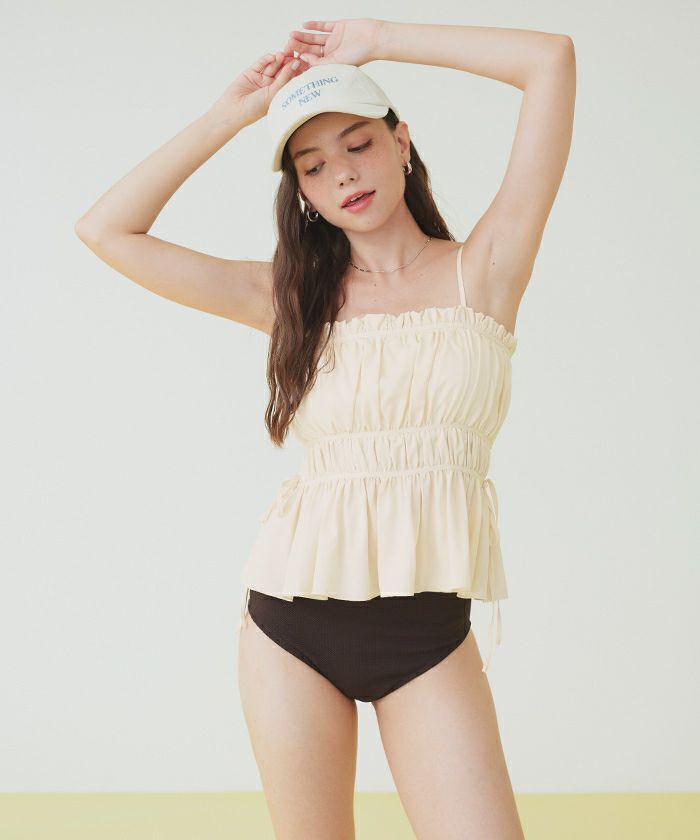 ティアードラインペプラムビキニ/水着【SEADRESS シードレス】【メール