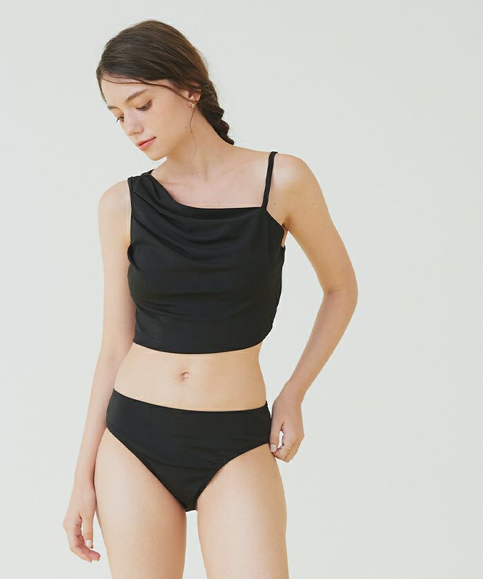 COMMENSE 水着 ショートパンツ付タックビキニ/セット水着【SEADRESS シードレス