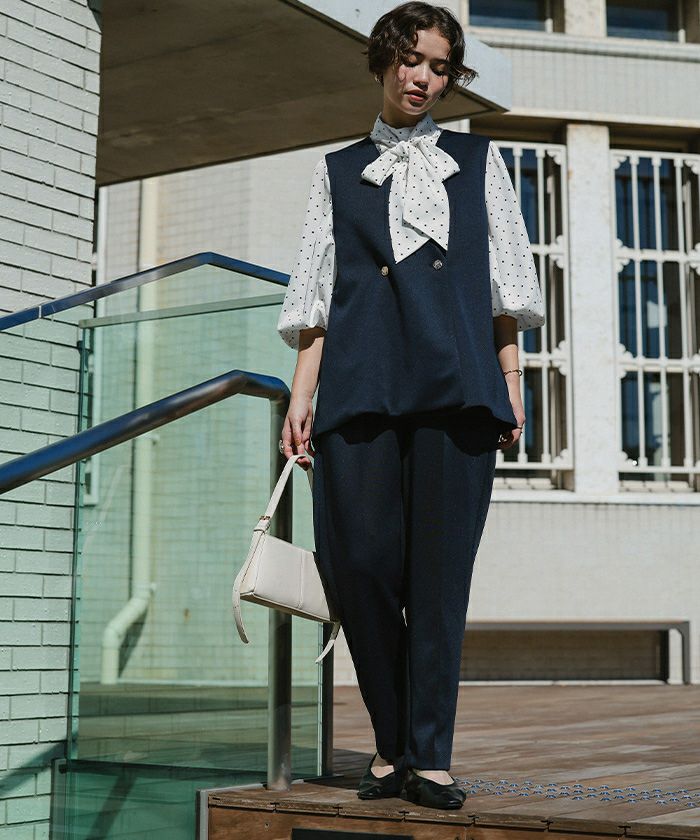 リボンボウタイブラウス | titivate