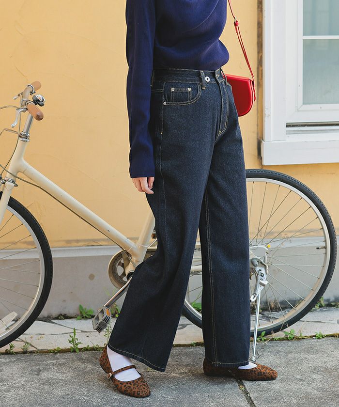 ワイドデニムパンツ | titivate