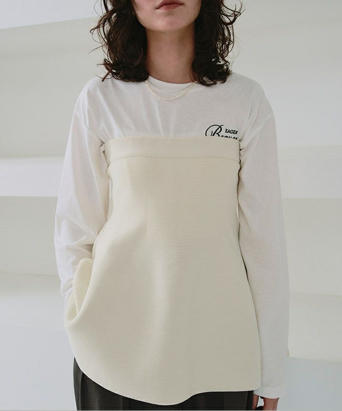 ペプラムフレアニットビスチェ | titivate