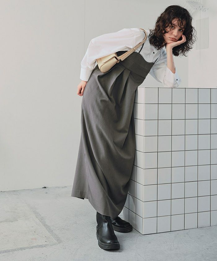 【SUMI STYLE】スミスタイル コクーンシルエットワンピース F SUMI STYLE】スミスタイル コクーンシルエットワンピース F