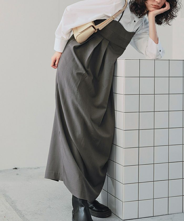 コクーンシルエットキャミソールワンピース | titivate