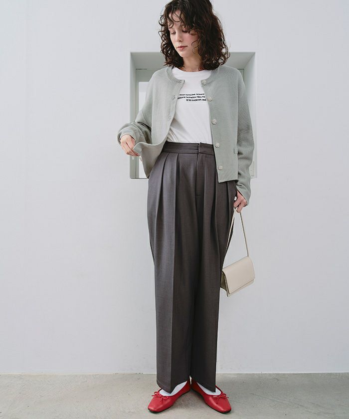 ボタン付きカーディガン グレー ベージュ カーディガン ボタン付き ニットカーディガン レディース : ZOZOTOWN