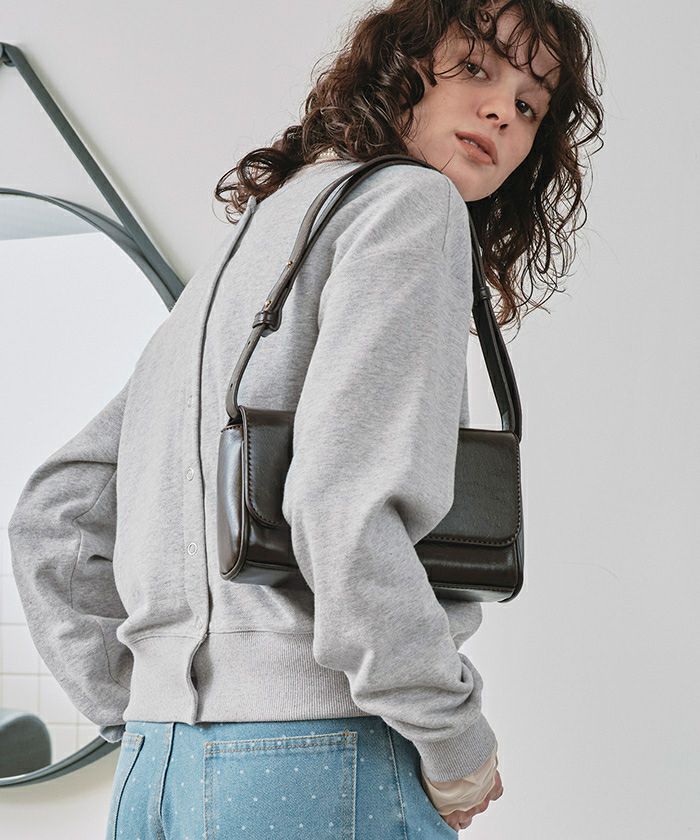 【美品】セットインスウェット Shinzone シンゾーン コットン Wガゼット プルオーバー “W