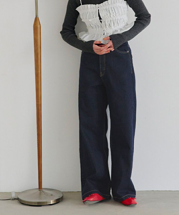 セミワイドデニムパンツ | titivate