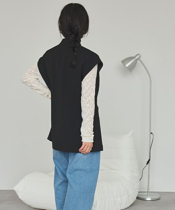 スリーブレスジャケット/ジレ | titivate