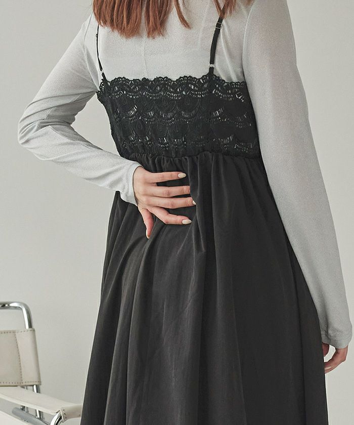 バストレースキャミソールワンピース | titivate