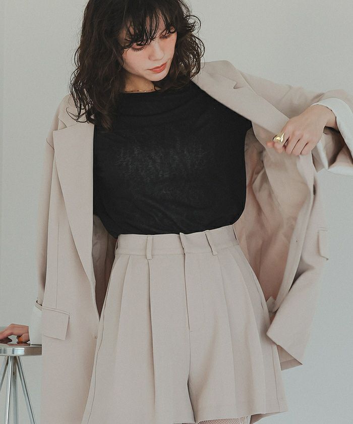 シアーカットソーロングスリーブトップス【メール便可／95】 | titivate