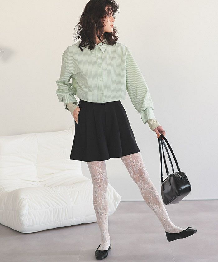 ツータックショートパンツ【メール便可／100】 | titivate