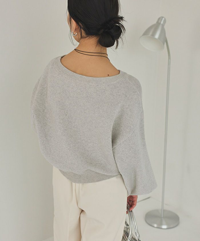 マルチwayスウェットライクニットプルオーバー | titivate
