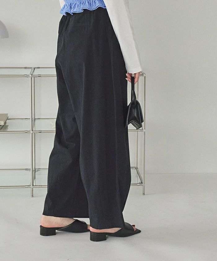 パンツ kapi カーヴィーシルエットゴムパンツ | titivate