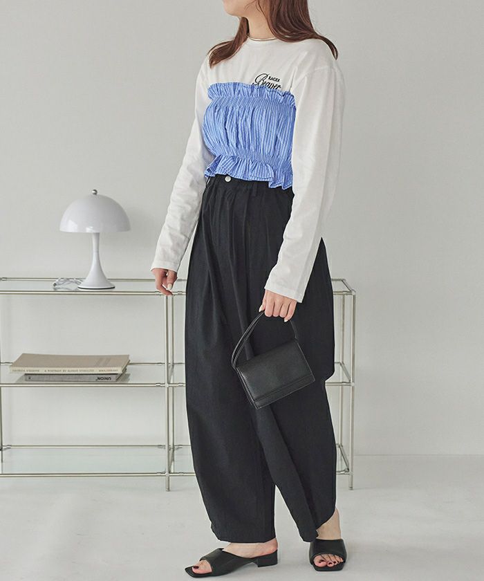 サッカーストライプシャーリングビスチェ【メール便可／70】 | titivate