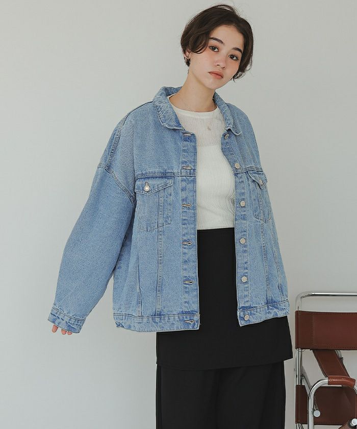 ビッグシルエットデニムジャケット | titivate
